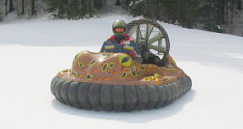 BUFOcraft hovercraft in snow